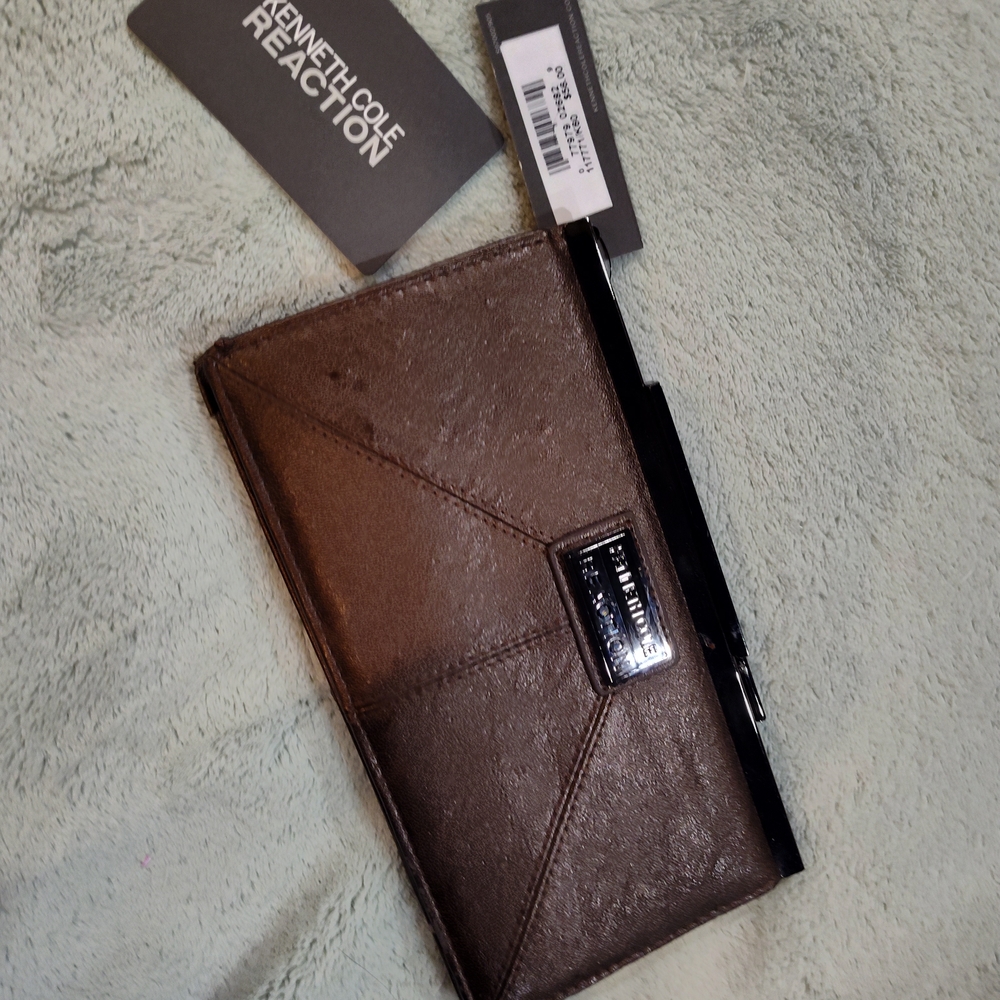 Kenneth Cole Reaction Metallic Brown Wallet